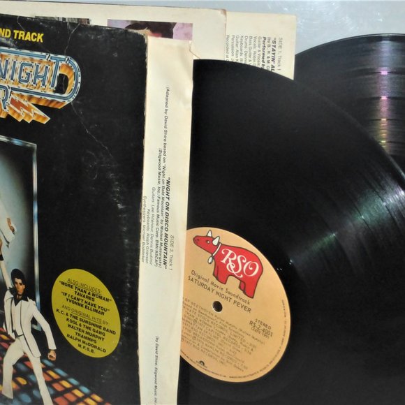 1st Press 1977 SATURDAY NIGHT FEVER Vinyl LP Record Original Soundtrack - Picture 1 of 5